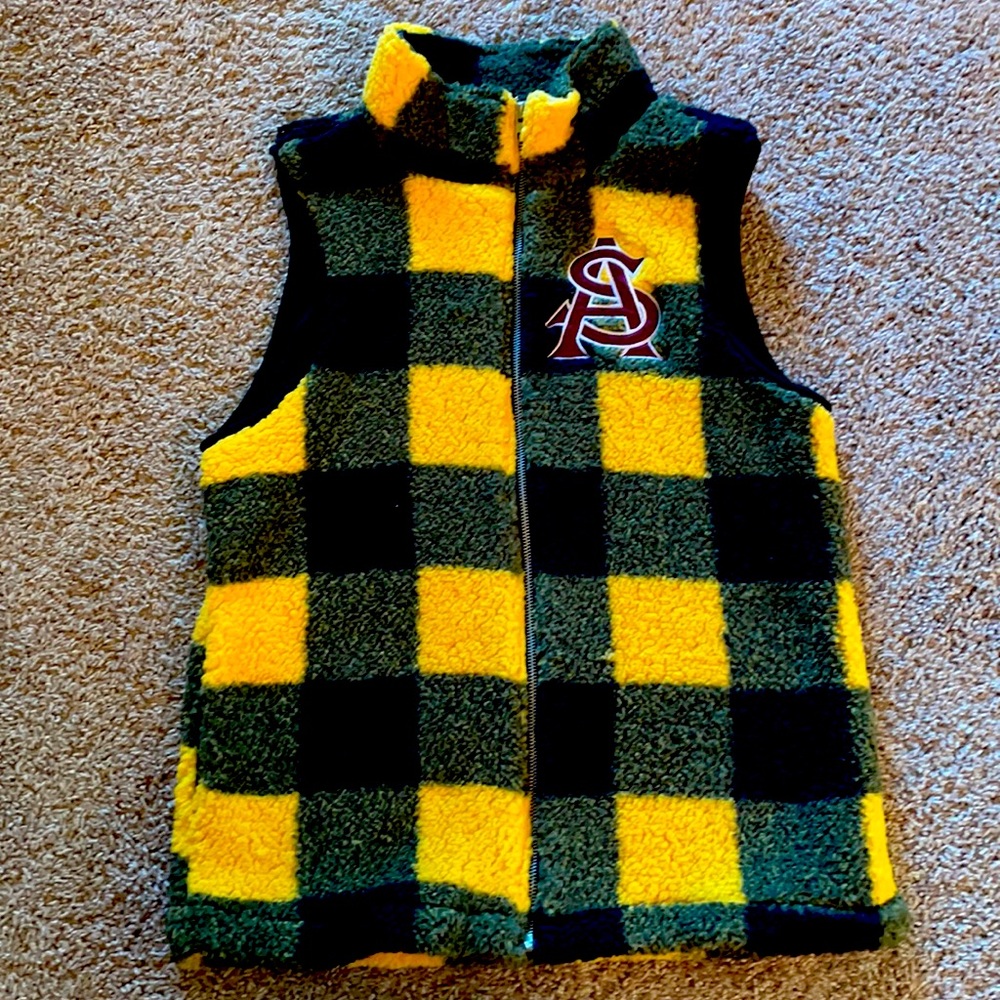 ASU Plaid Vest